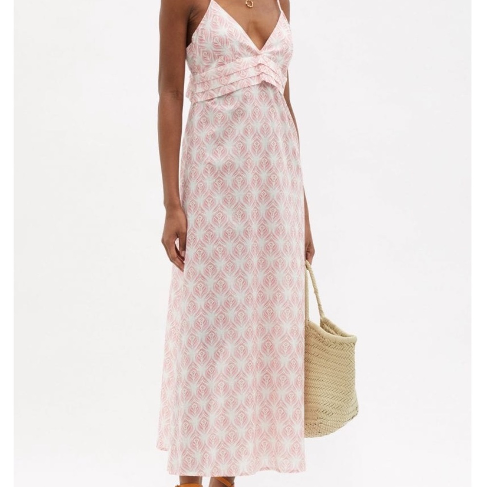 - GALANTHYA AMERICAN RISE PRINT DRESS M